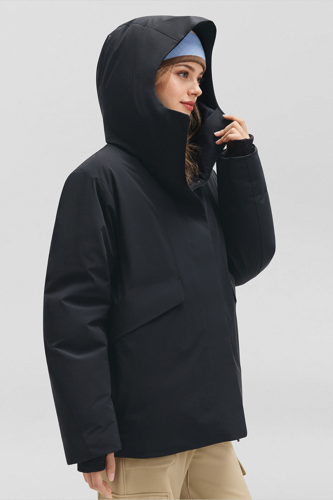 FrostShield – Women’s Full-Protection Boxy Down Jacket (Extra Warm, Long Sleeve) HD003