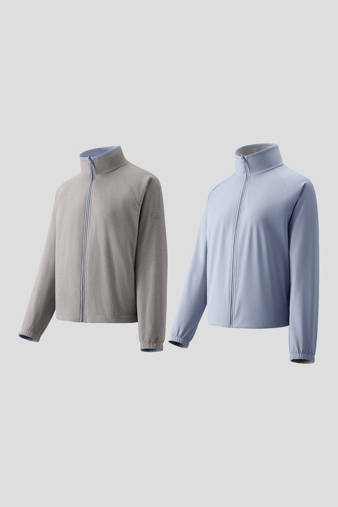 Women's Reversible Stand-Collar Micro Fleece Jacket (Mid Warmth) PM031