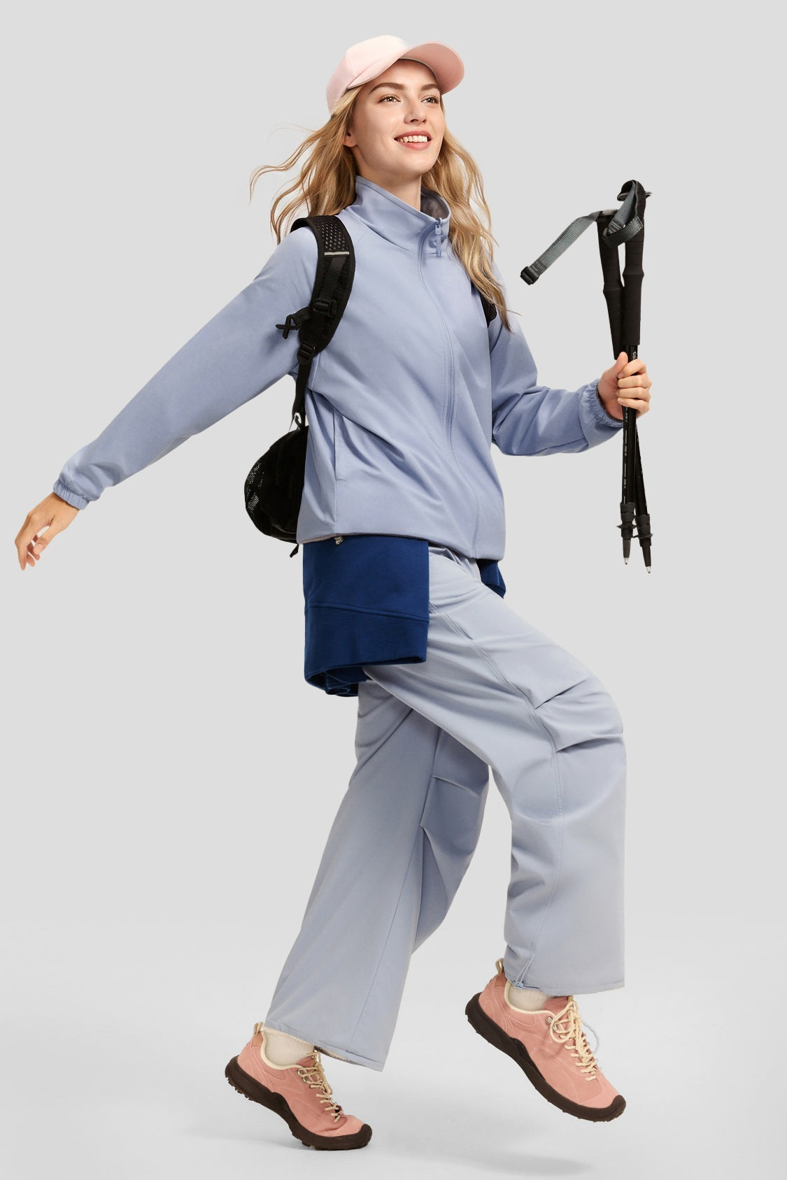 Women's Reversible Stand-Collar Micro Fleece Jacket (Mid Warmth) PM031