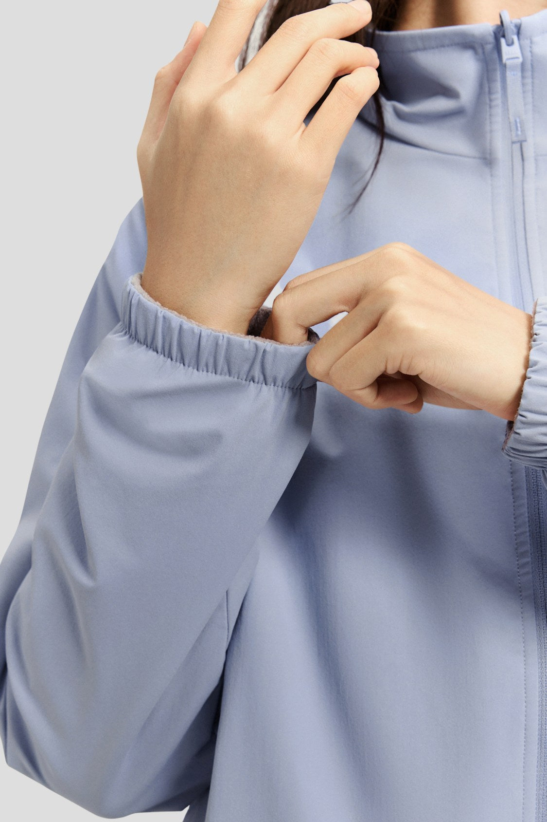 Women's Reversible Stand-Collar Micro Fleece Jacket (Mid Warmth) PM031
