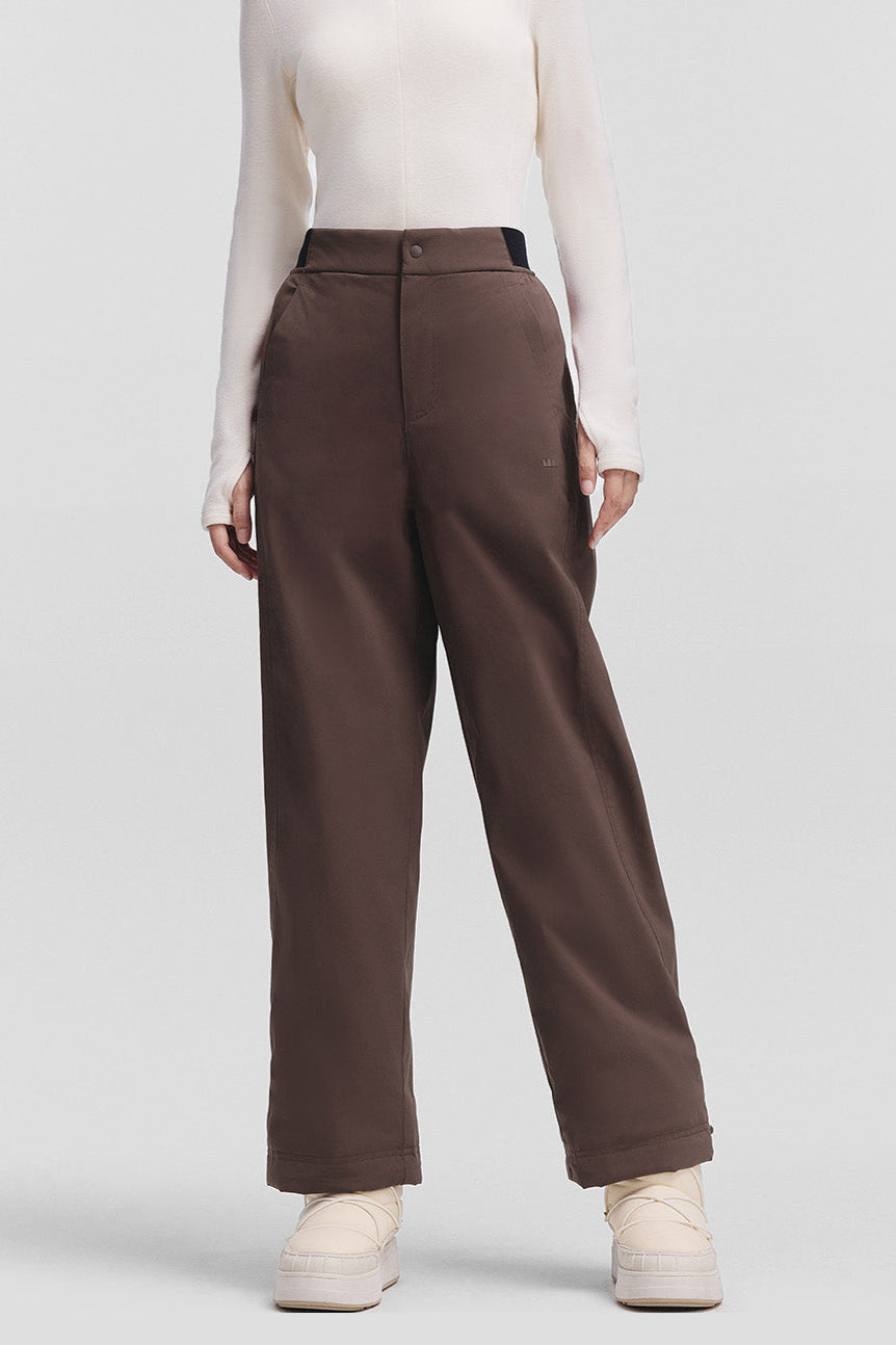 beneunder heatline – women’s straight-leg insulated pants #color_brown