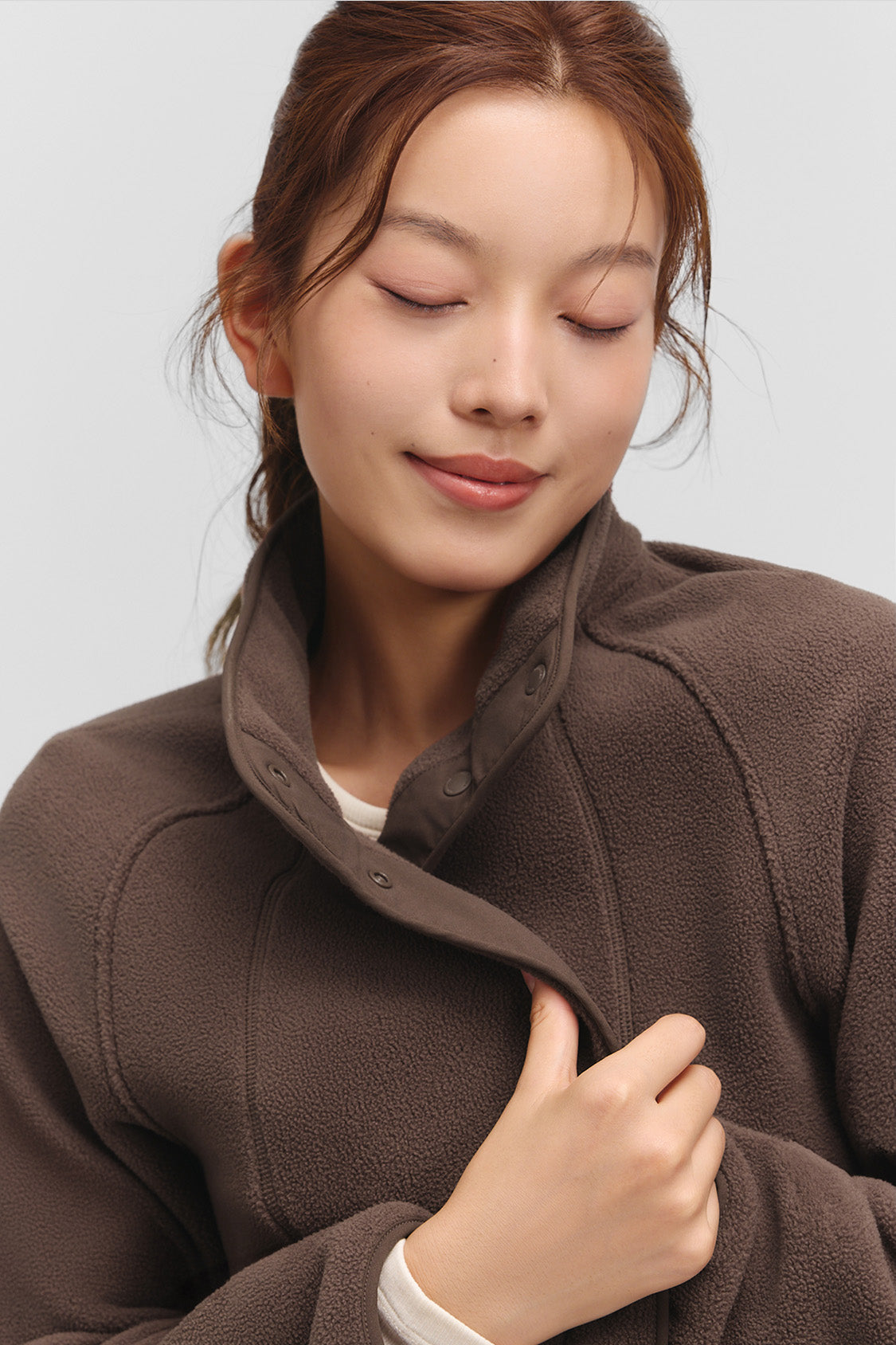 beneunder corefit womens light warmth regular fit fleece jacket#color_brown