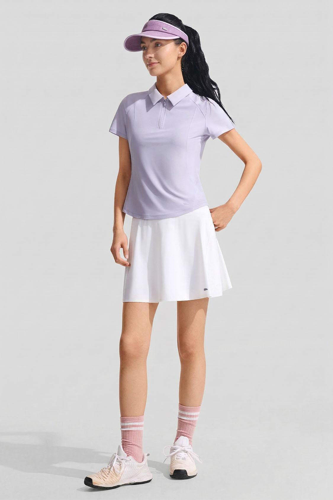 Damen Halb-Reißverschluss Performance-Poloshirt CC003