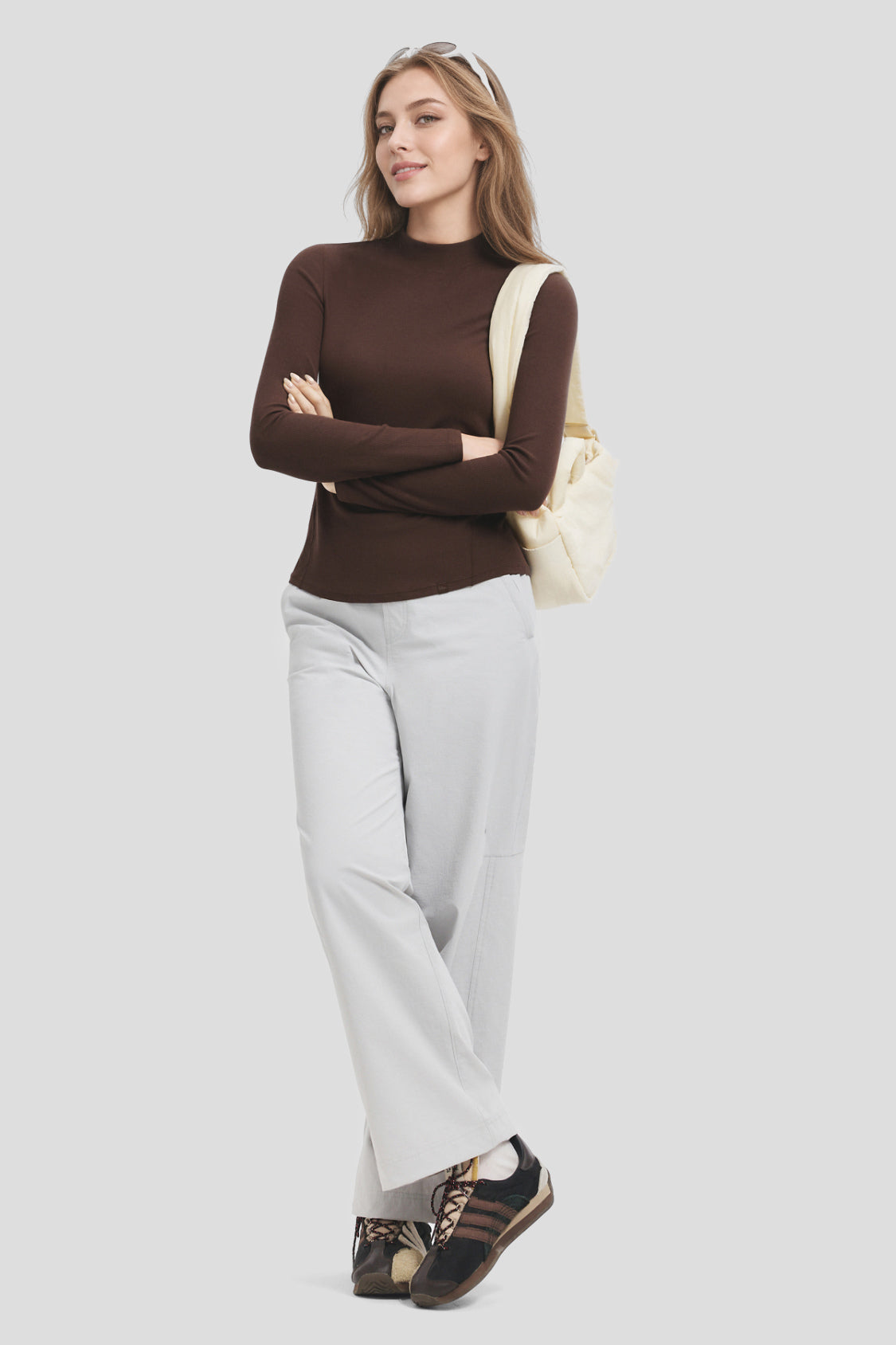 Women's Mock-Neck Base Layer Top (Light Warmth) SF026