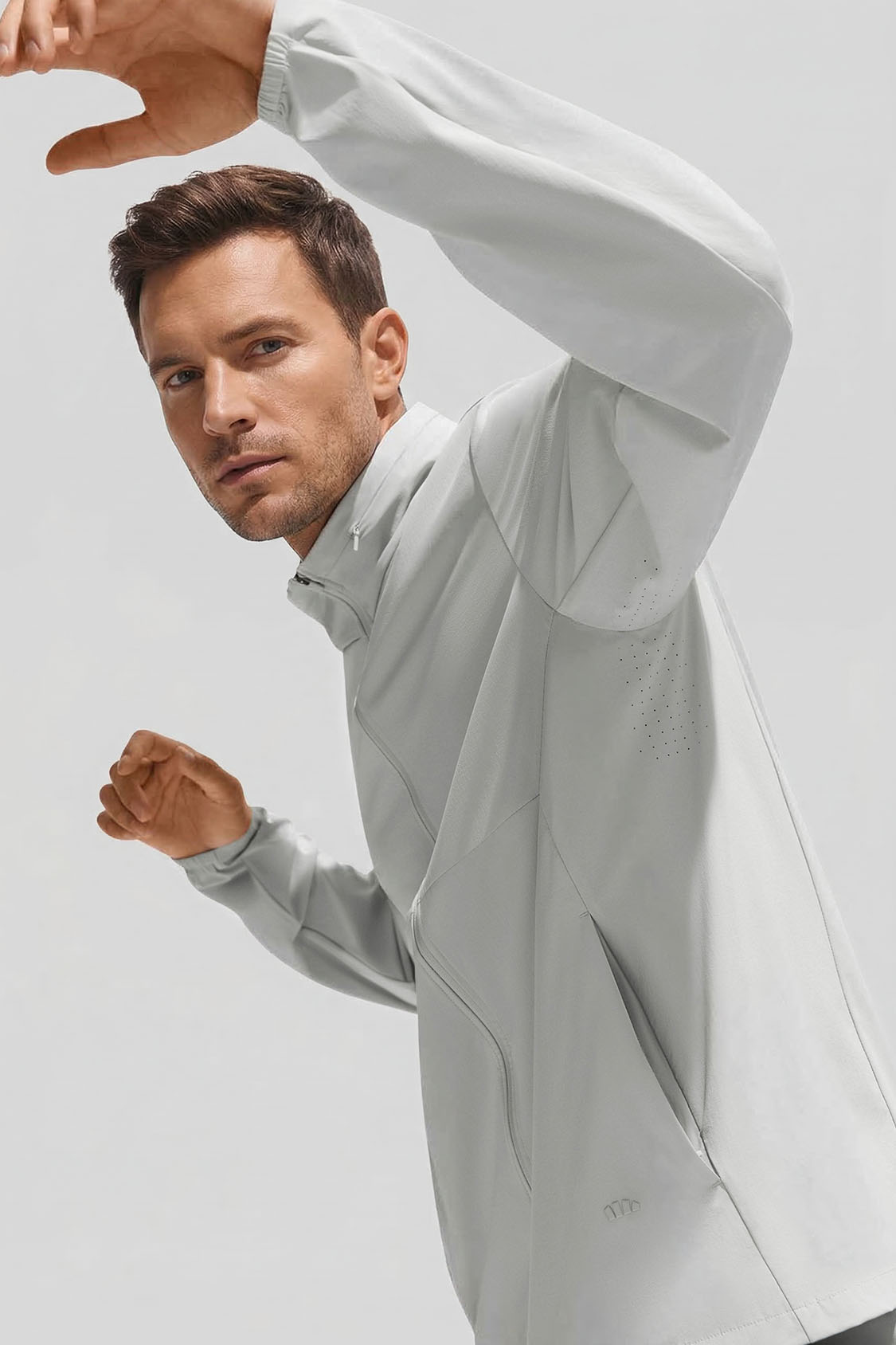 Men’s Packable-Hood Quick-Dry Sun Protection Jacket UPF 100+ DS007