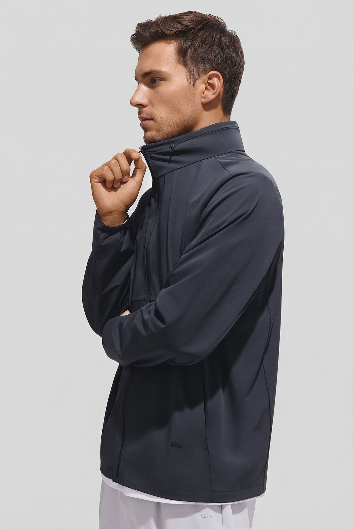 Men’s Packable-Hood Quick-Dry Sun Protection Jacket UPF 100+ DS007