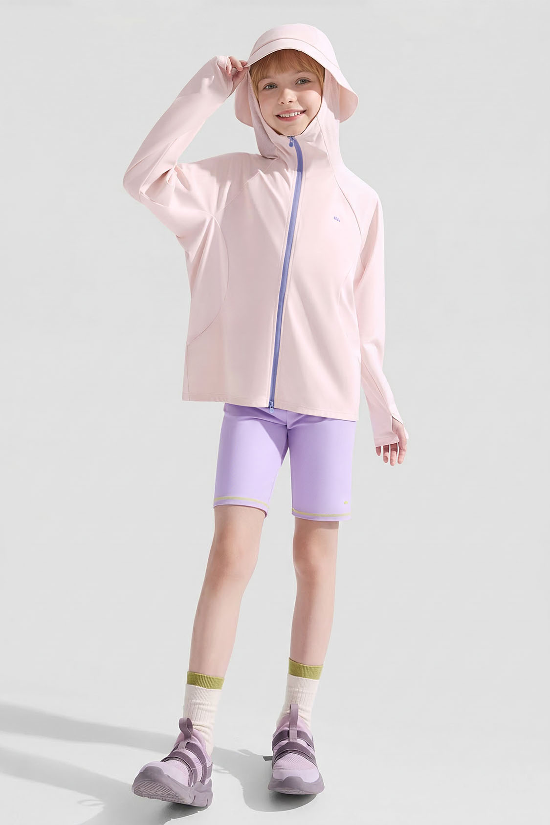 Kids' Quick-Dry Stretch Sun Protection Jacket UPF 50+ DS008