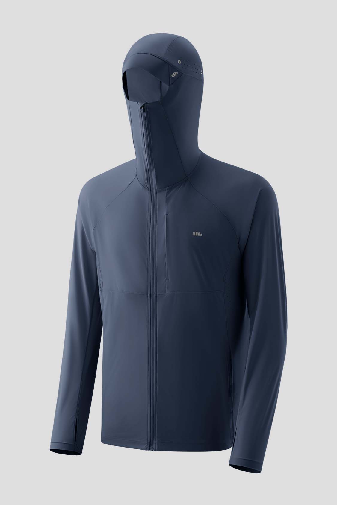 beneunder men's sun protection jacket #color_deep blue