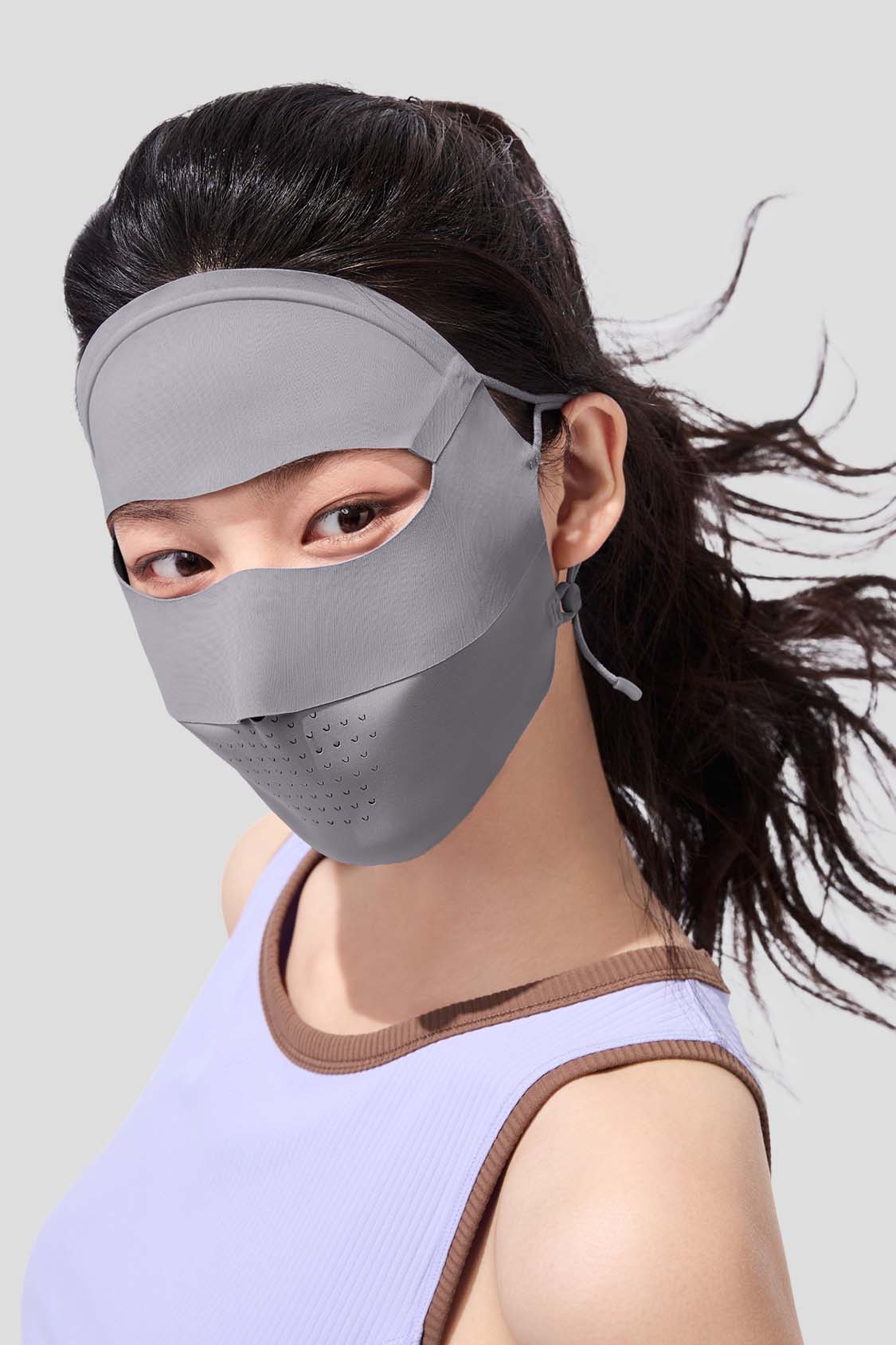 beneunder women's sun mask #color_deep gray