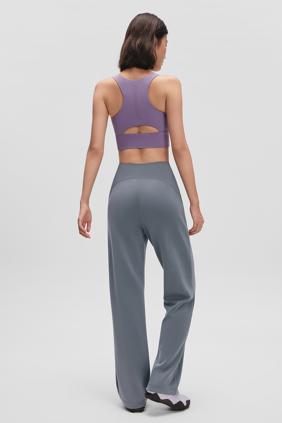 beneunder flexstraight womens high stretch straight leg pants #color_deep gray