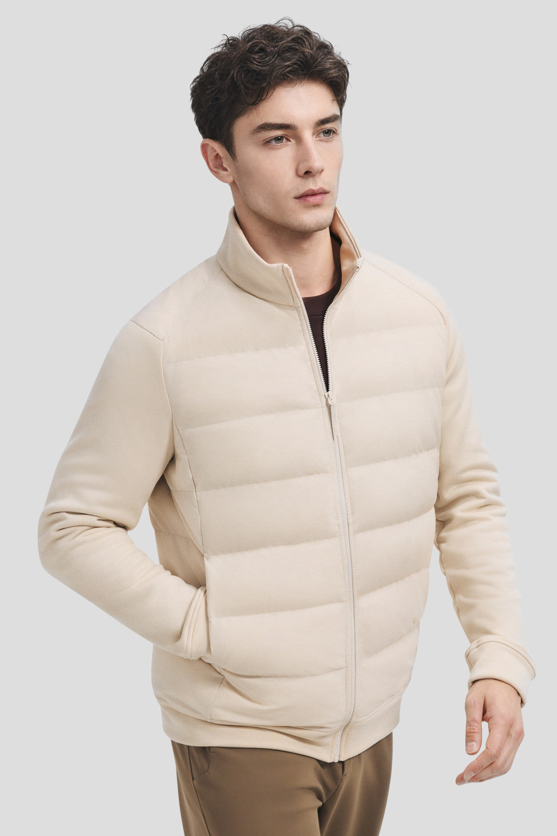 Men's Hybrid Down Jacket (Mid Warmth) HD009