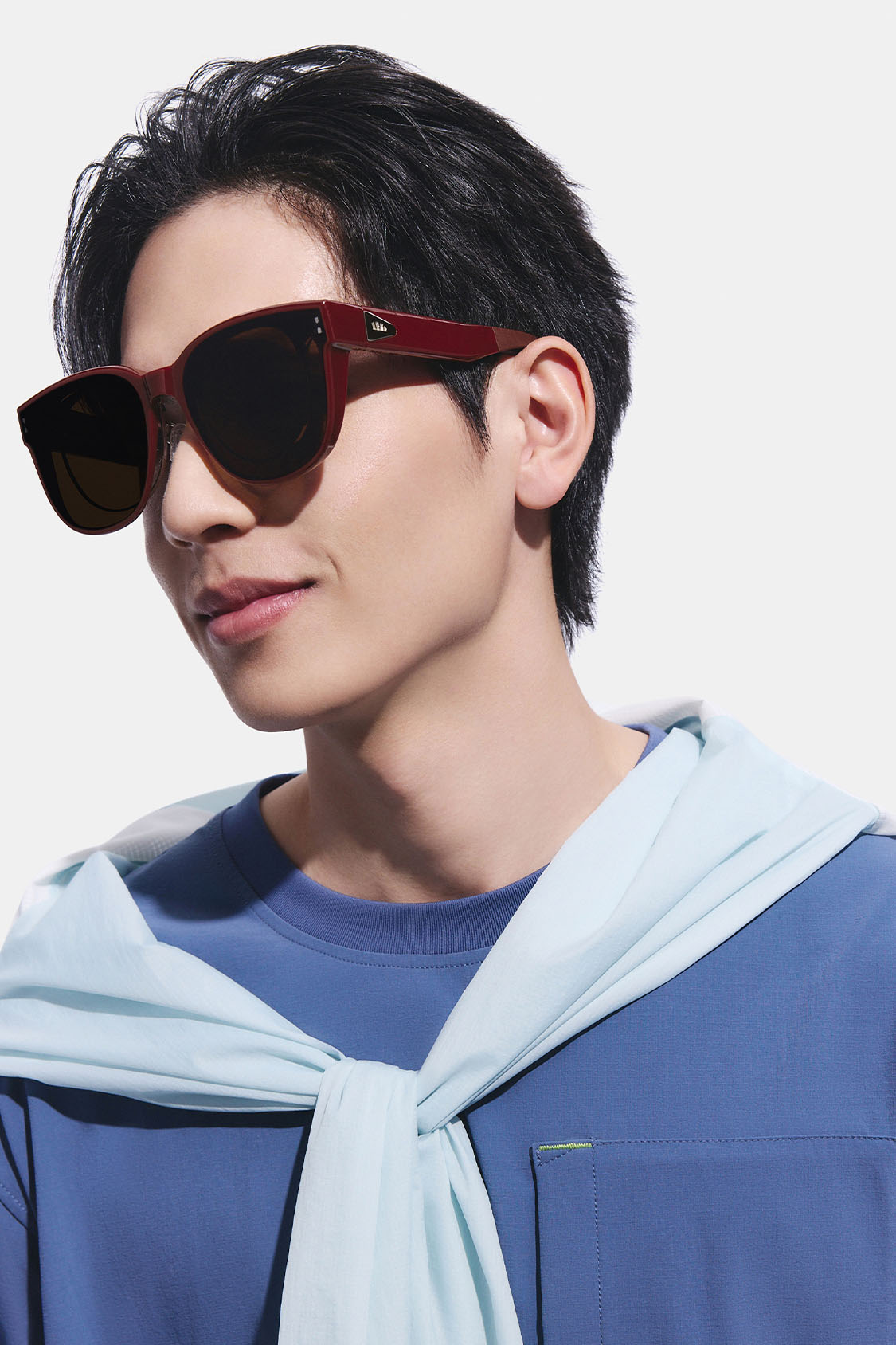 Square-Round Frame Prescription Fit-Over Sunglasses UV 400 FD008