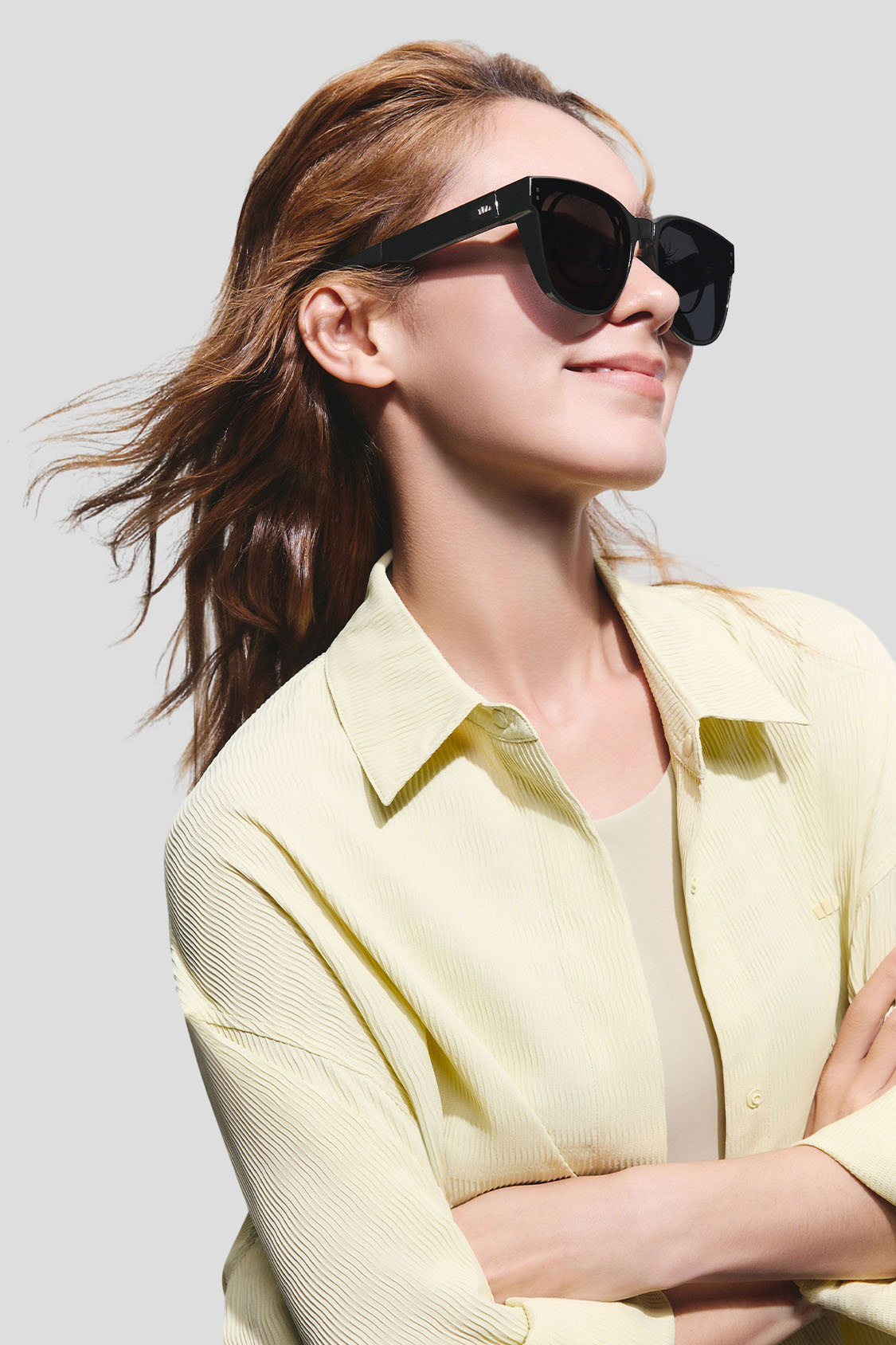 Square-Round Frame Prescription Fit-Over Sunglasses UV 400 FD008