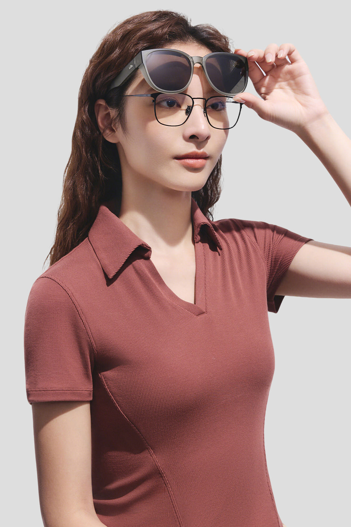 Boston Frame Prescription Fit-Over Sunglasses UV 400 FD011