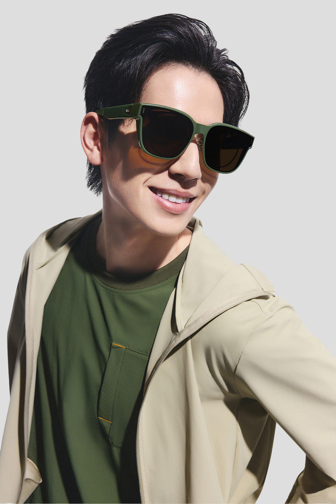 Square-Round Frame Prescription Fit-Over Sunglasses UV 400 FD013