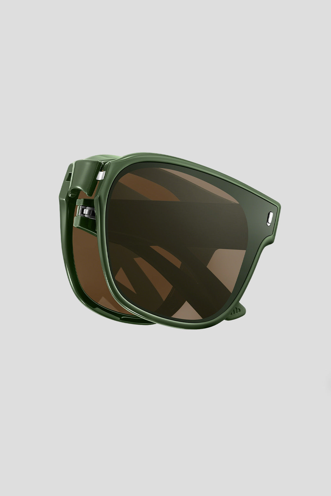 Square-Round Frame Prescription Fit-Over Sunglasses UV 400 FD013