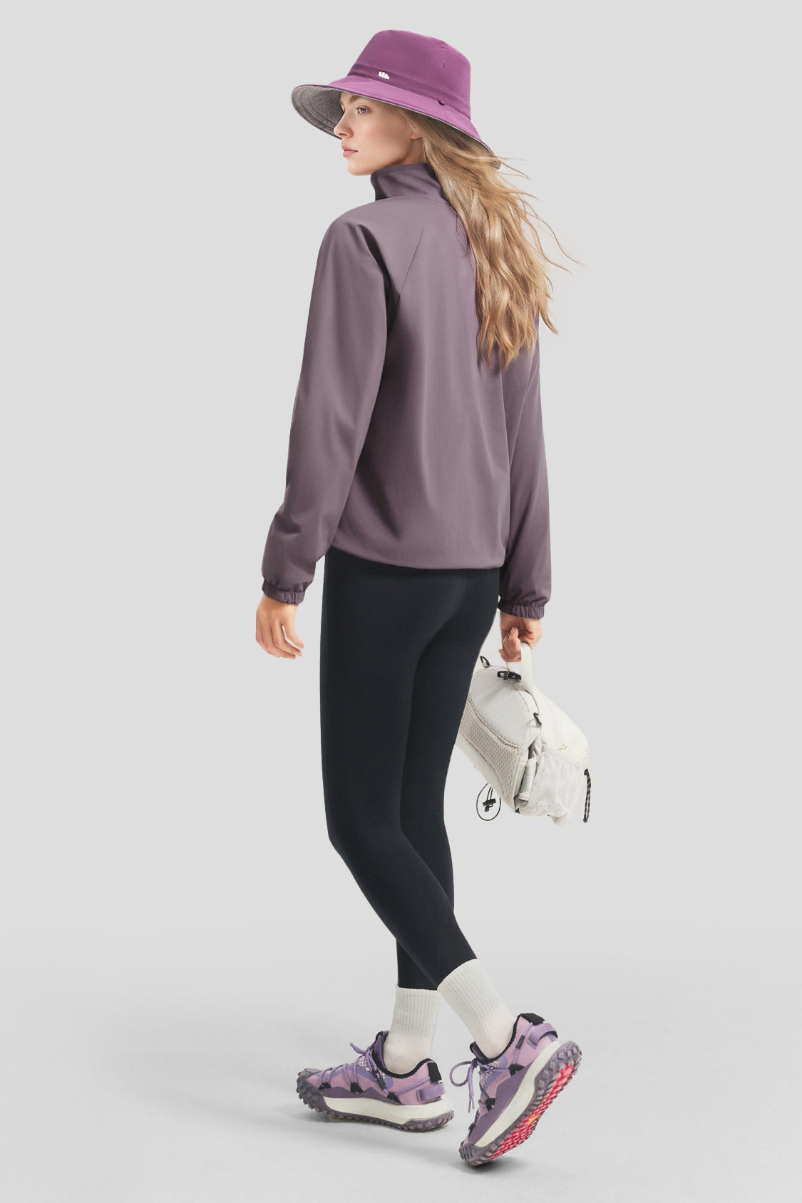 Women's Reversible Stand-Collar Micro Fleece Jacket (Mid Warmth) PM031