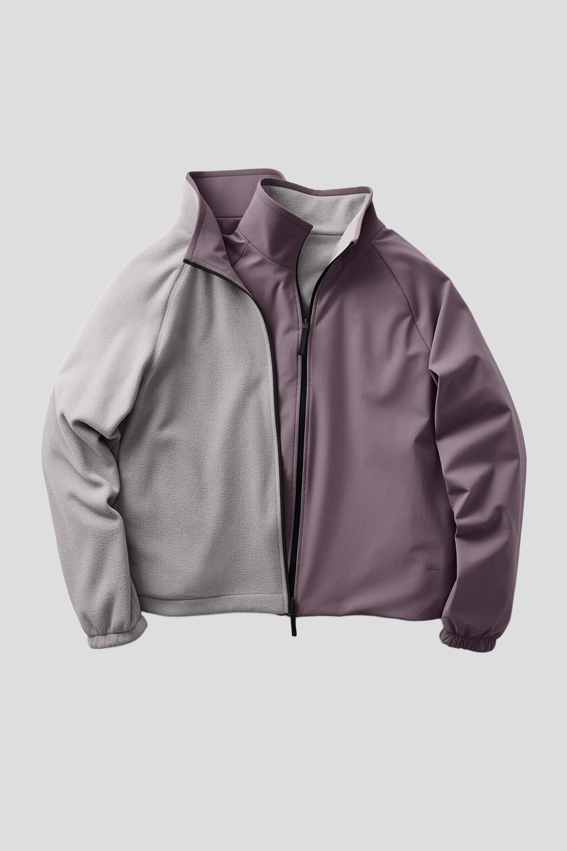 Women's Reversible Stand-Collar Micro Fleece Jacket (Mid Warmth) PM031
