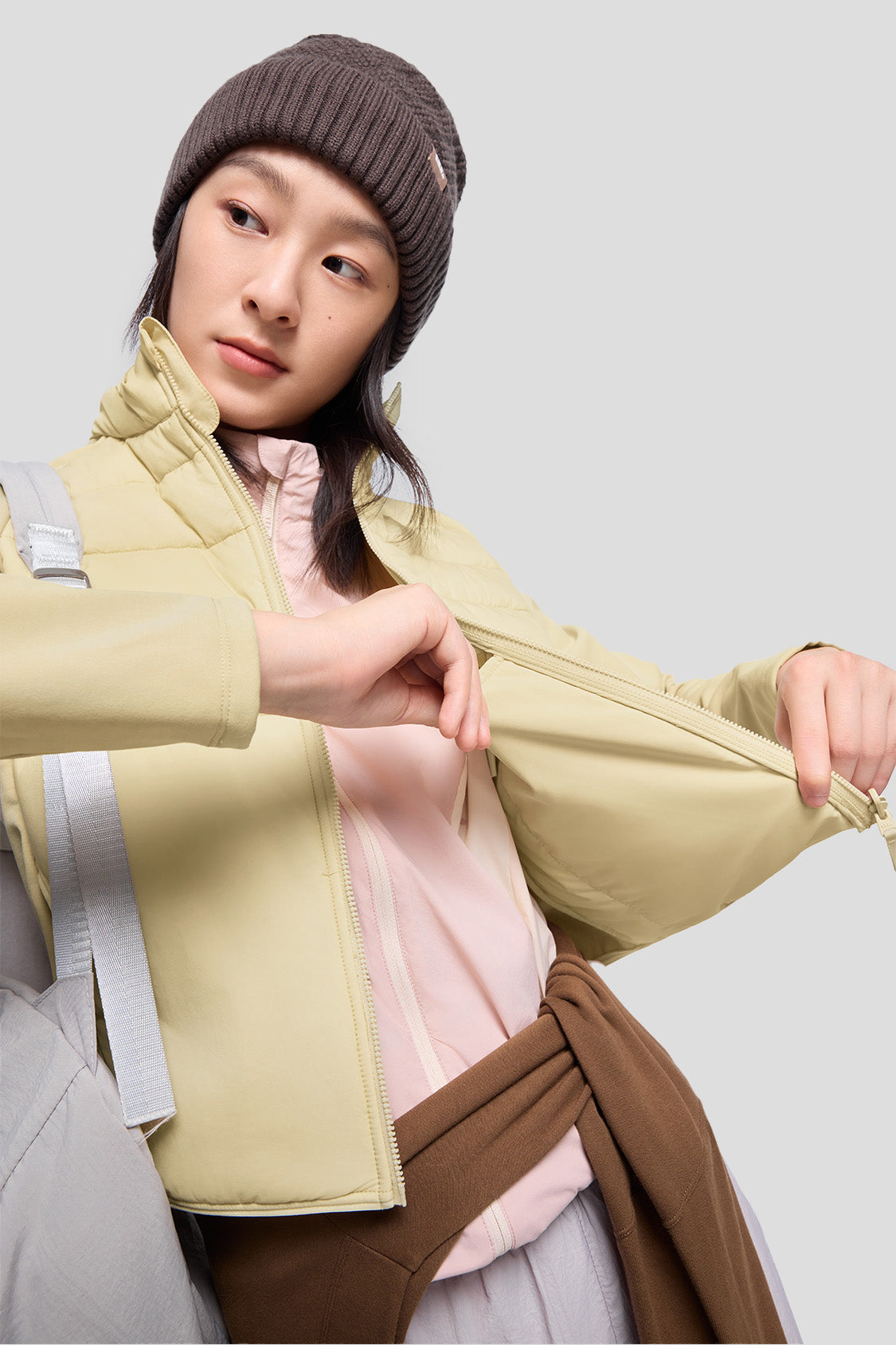 beneunder women's jackets #color_truffle brown