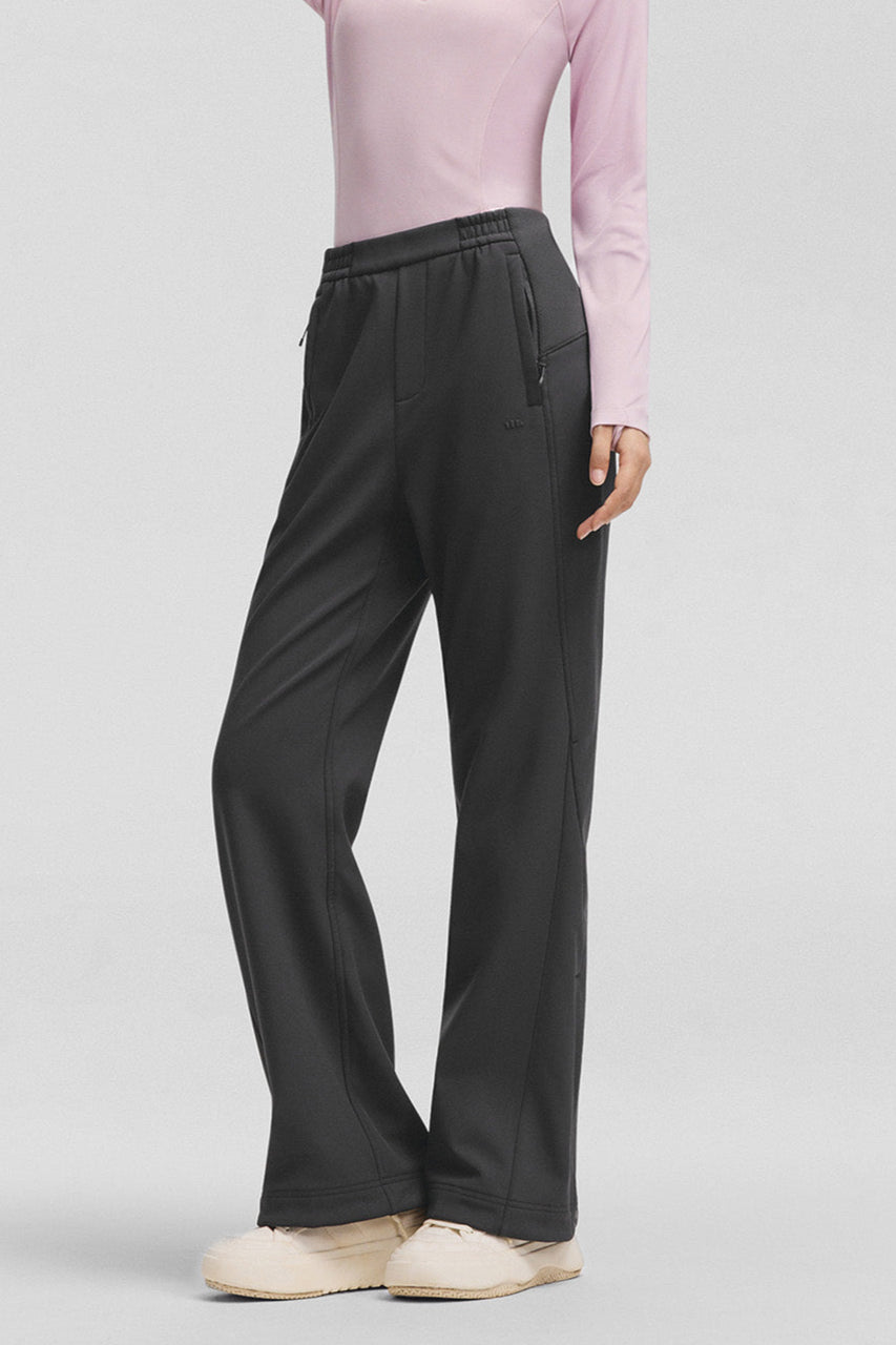 beneunder softshield – women’s thermal flare softshell pants #color_gray