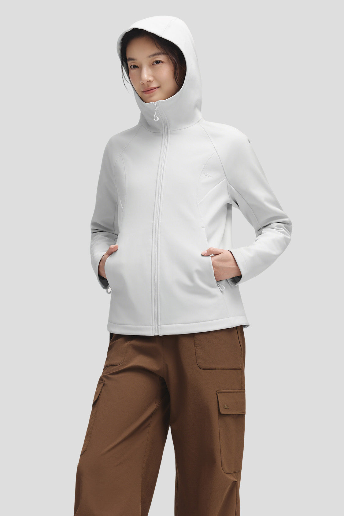 beneunder tritherm – women’s 3-in-1 hybrid insulated softshell jacket (extra warm) #color_gray