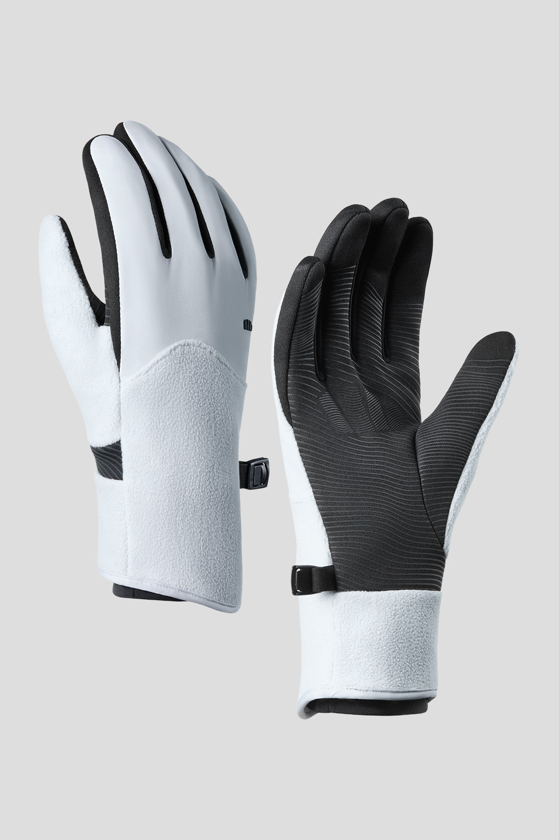 beneunder glovetherm unisex thermal fleece gloves #color_gray