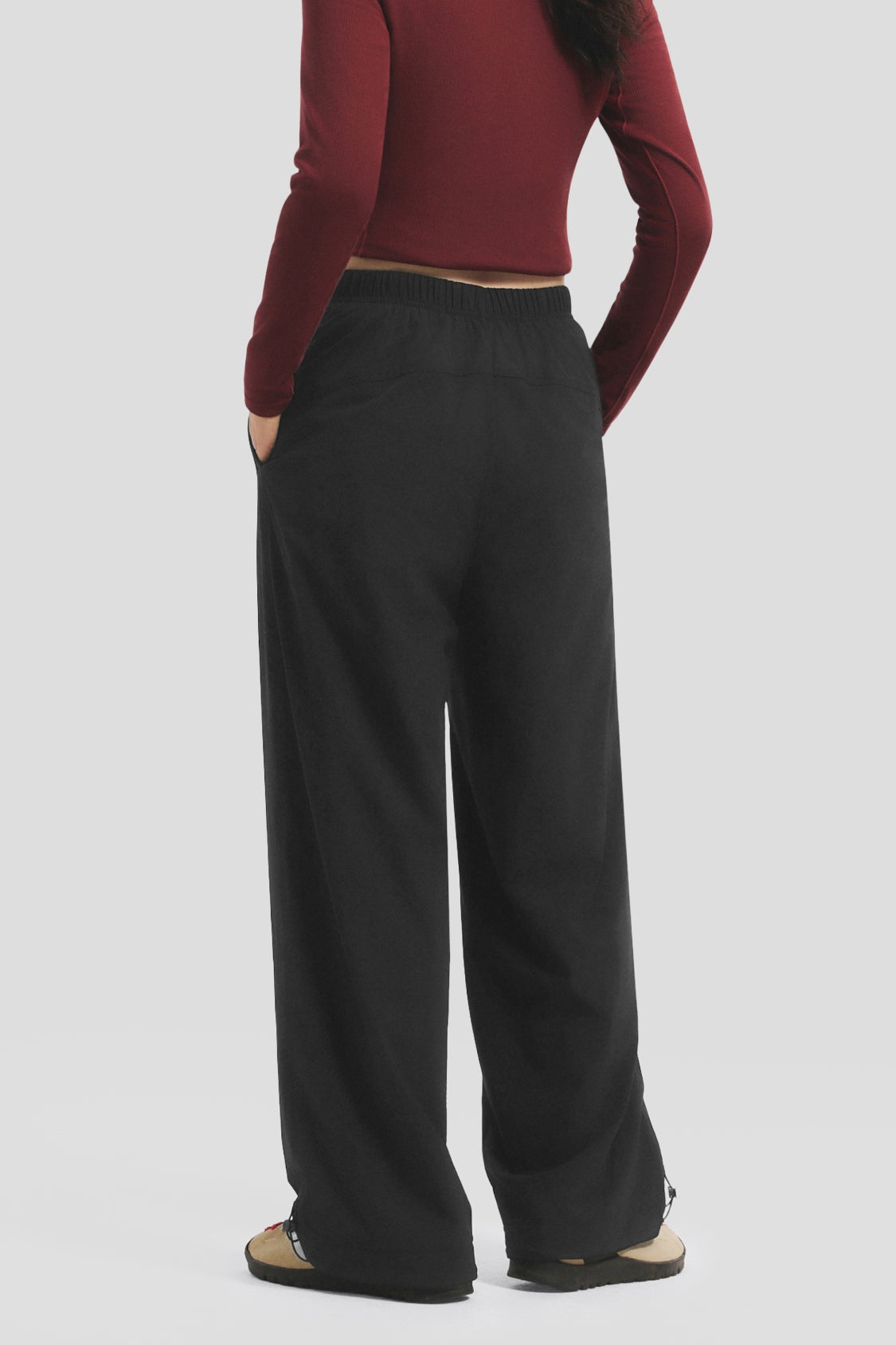 Women's Windproof Micro Fleece Straight-Leg Pants (High Warmth) PM020