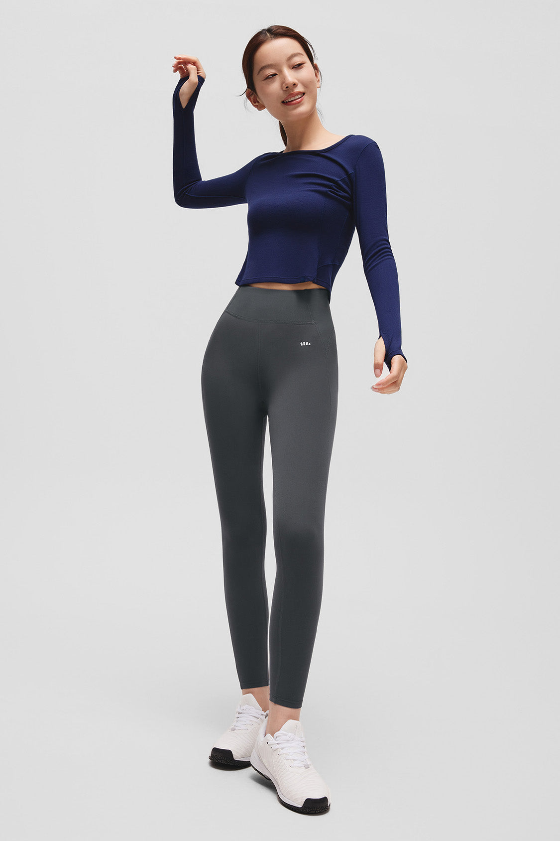 beneunder flexskin womens high stretch base layer leggings #color_gray