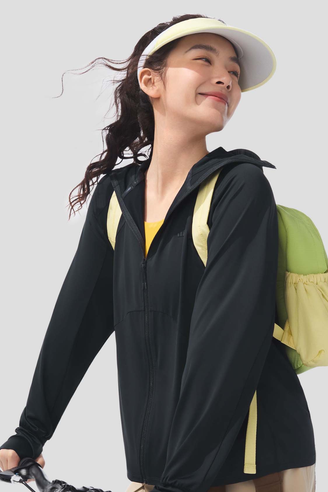 beneunder women's sun protection jacket #color_black