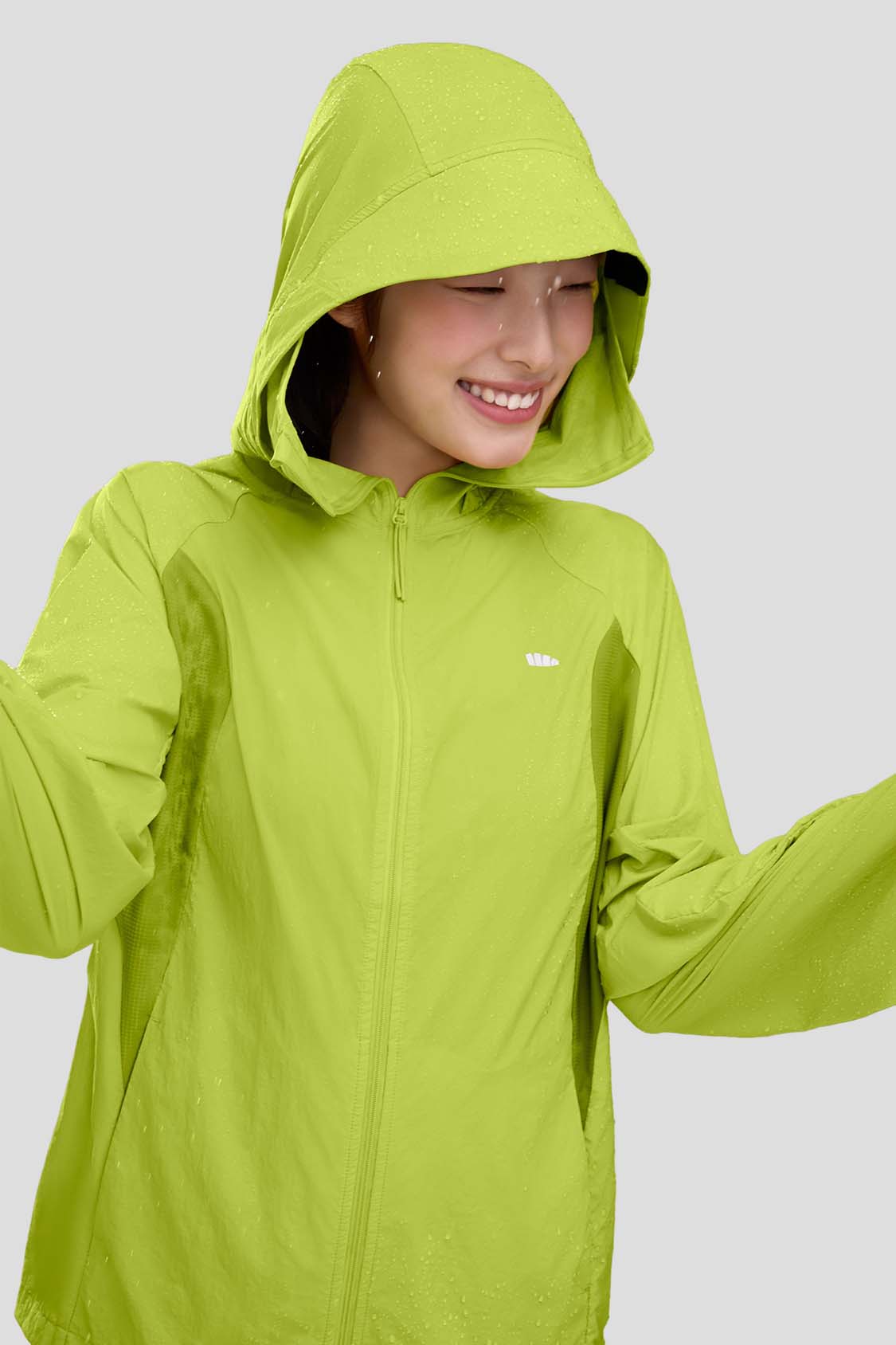 beneunder women's sun protection jacket #color_green