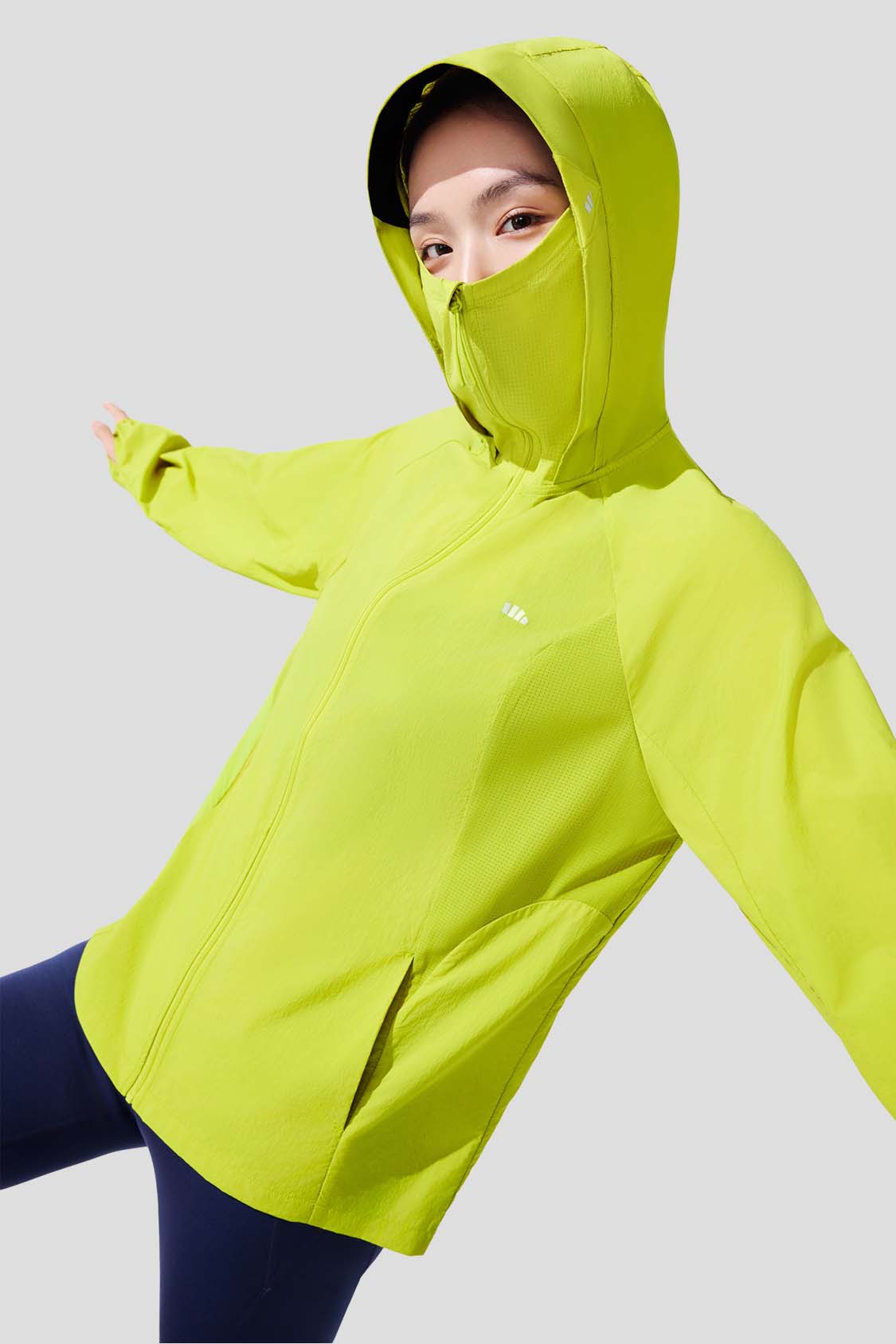 beneunder women's sun protection jacket #color_green