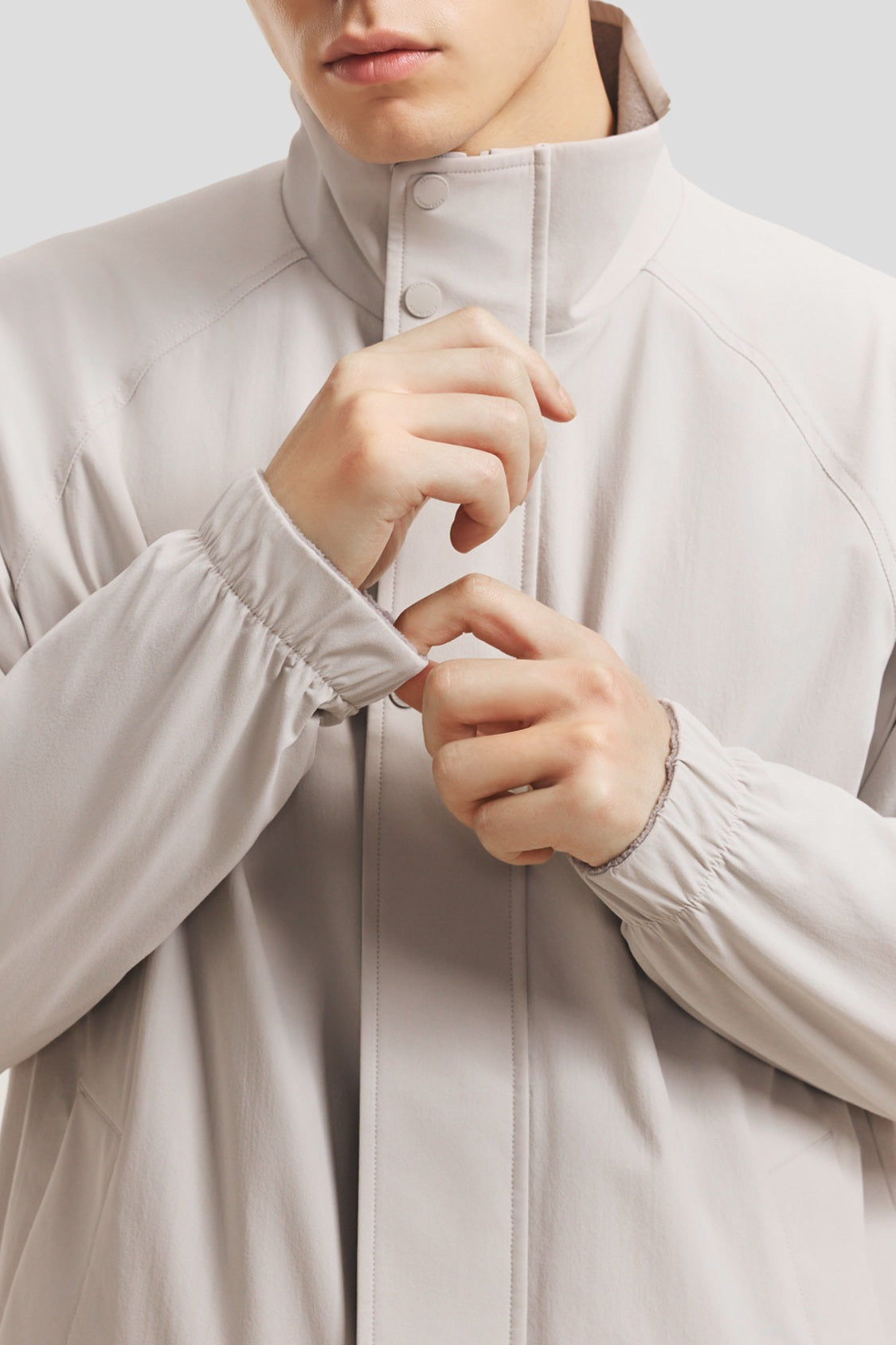 Herren-Wendejacke aus Microfleece mit Stehkragen (mittlere Wärme) PM036