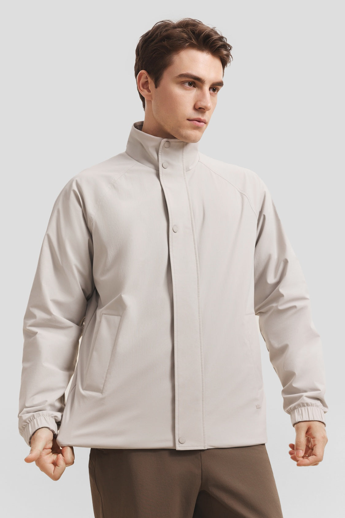 Herren-Wendejacke aus Microfleece mit Stehkragen (mittlere Wärme) PM036