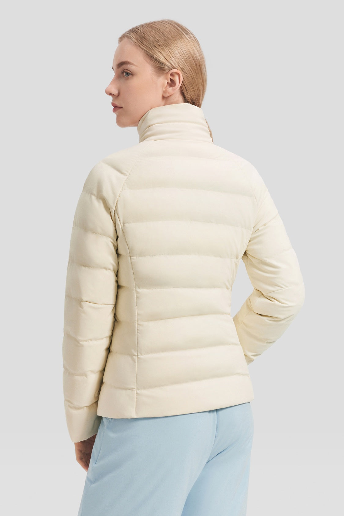 Women's Lightweight Stretch Slim-Fit Down Jacket (Mid Warmth) HD016