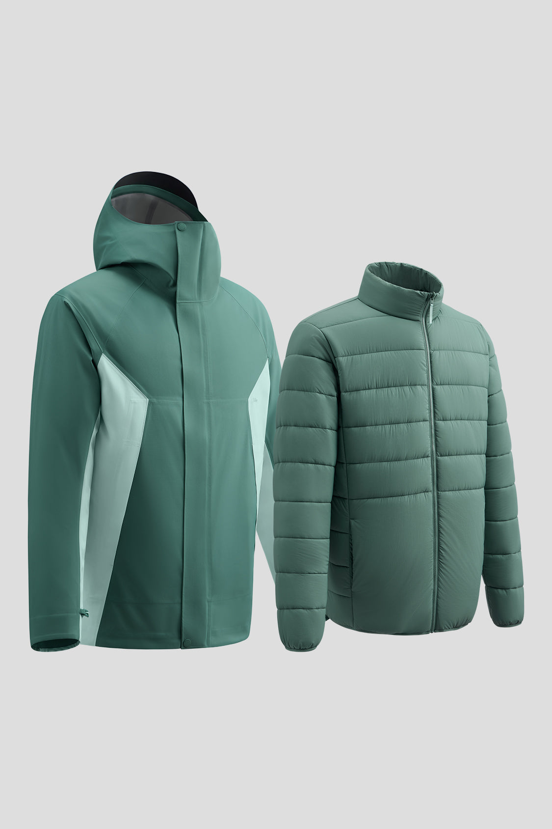 beneunder men's jacket #color_misty green