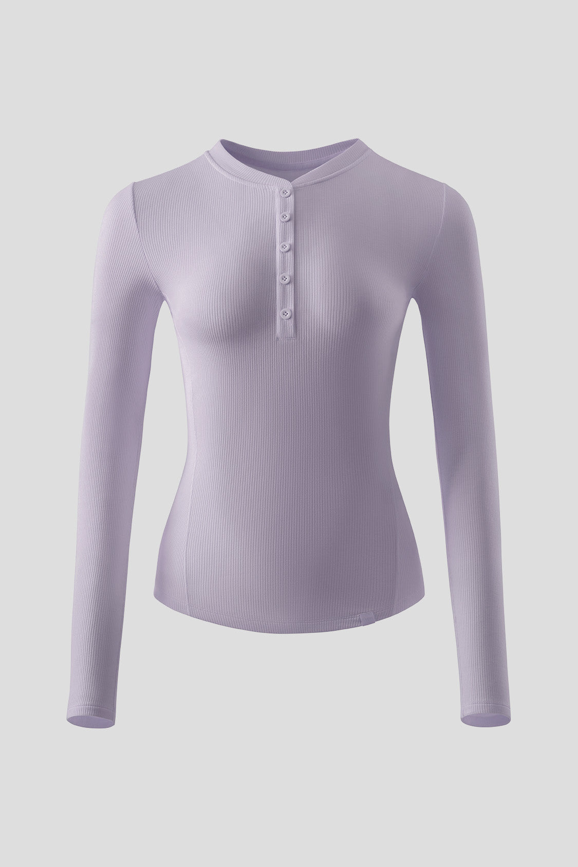Ensemble high gauge Henley neck knit 紫3 【公式通販】