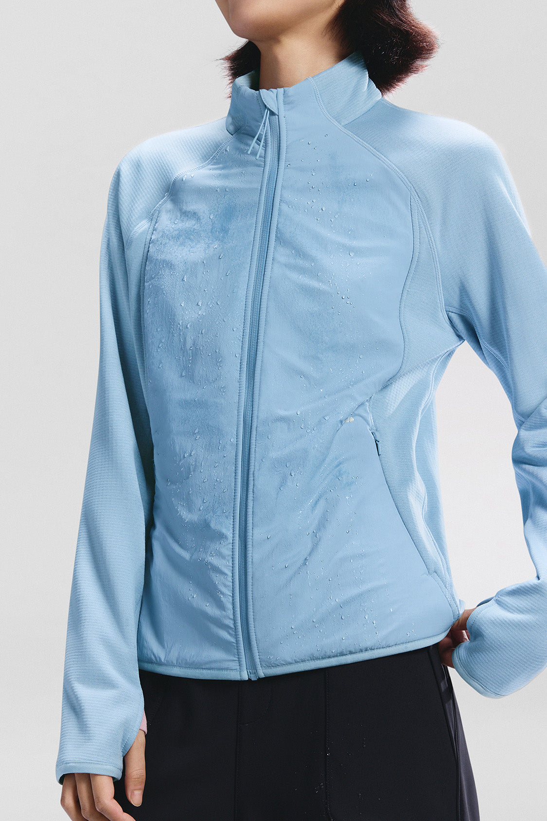 beneunder windhaven womens medium warmth windproof fleece jacket #color_light blue