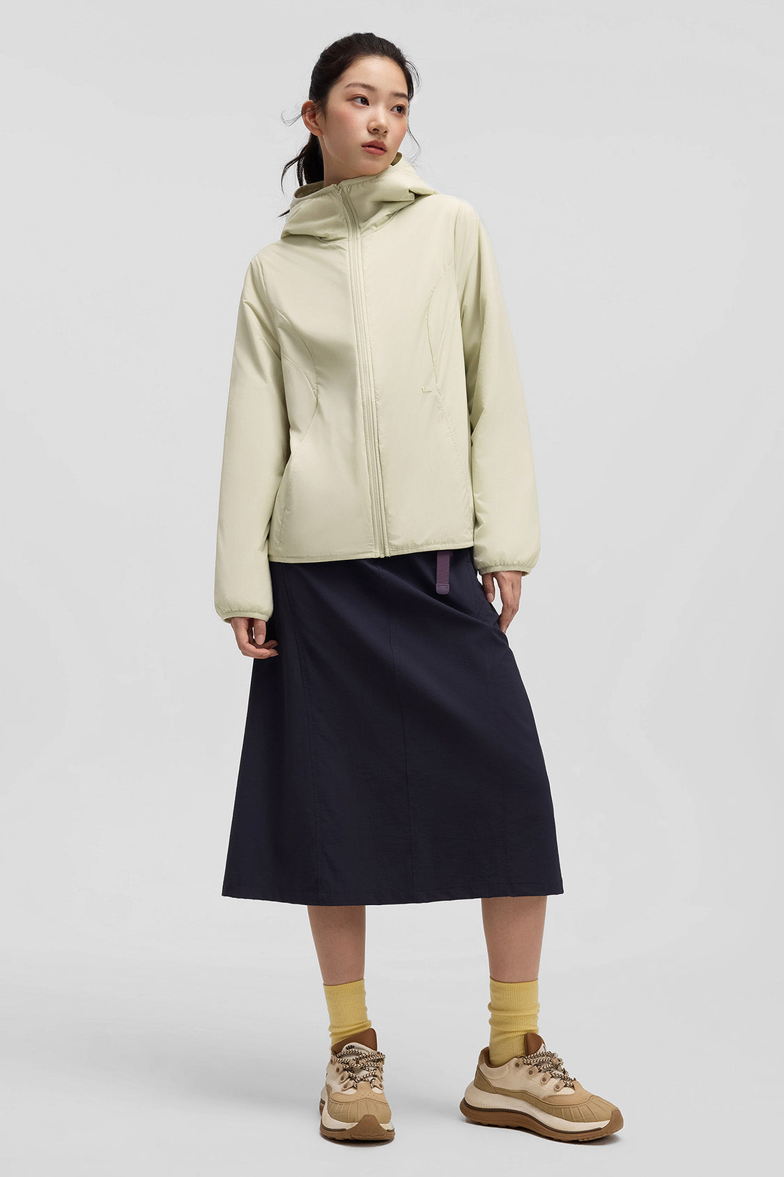 beneunder hoodtrail womens medium warmth hooded fleece jacket #color_light brown