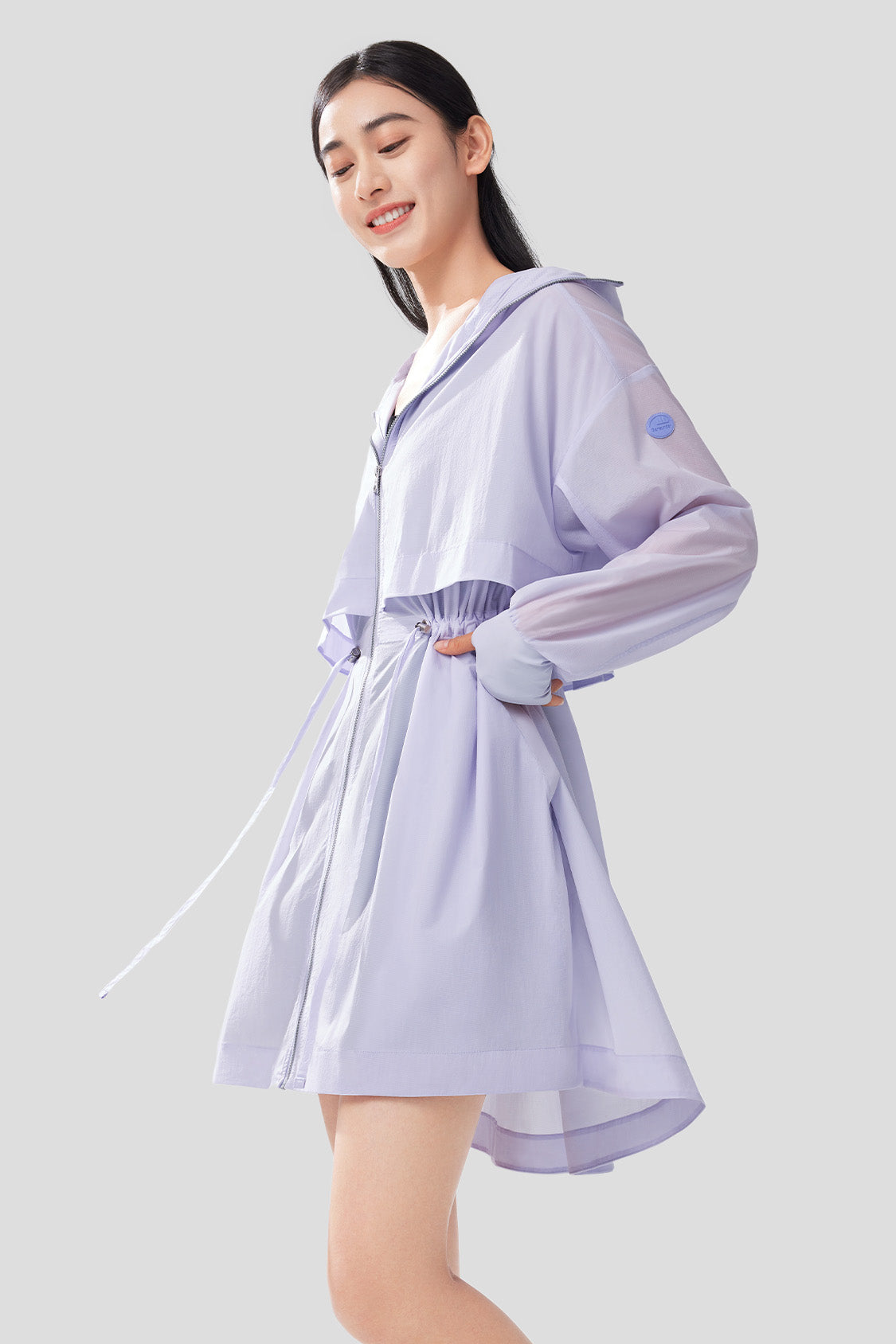 beneunder women's sun protection jacket upf50+ #color_light moon purple