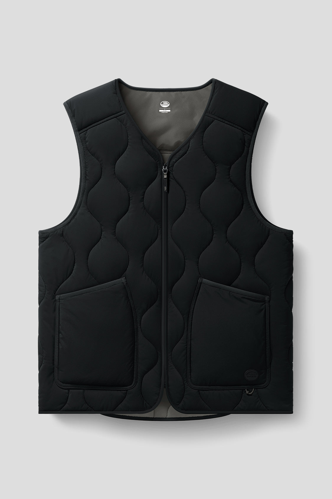 beneunder men's lightweight insulated quilted vest #color_black