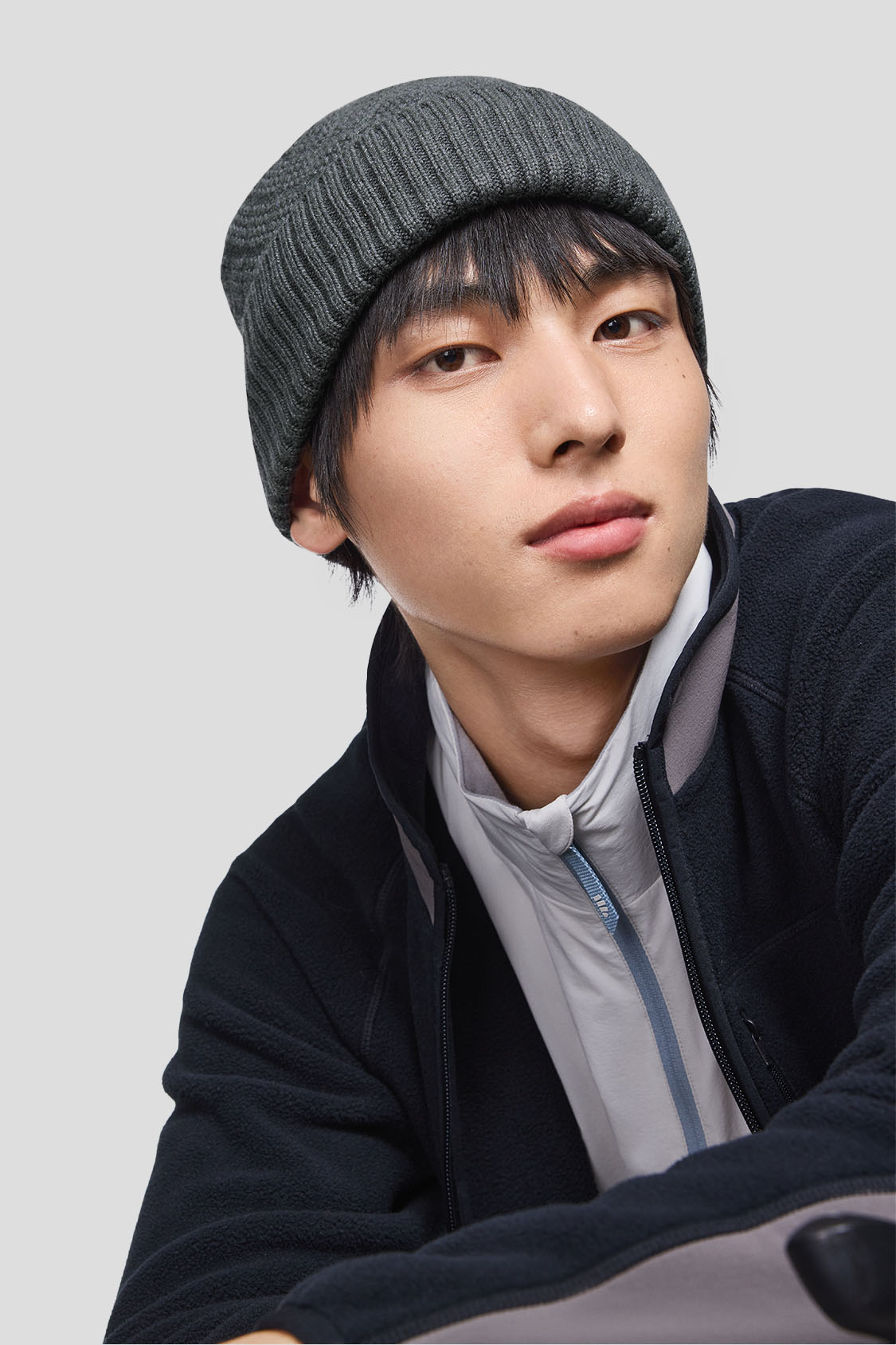 beneunder men's beanie #color_midnight gray