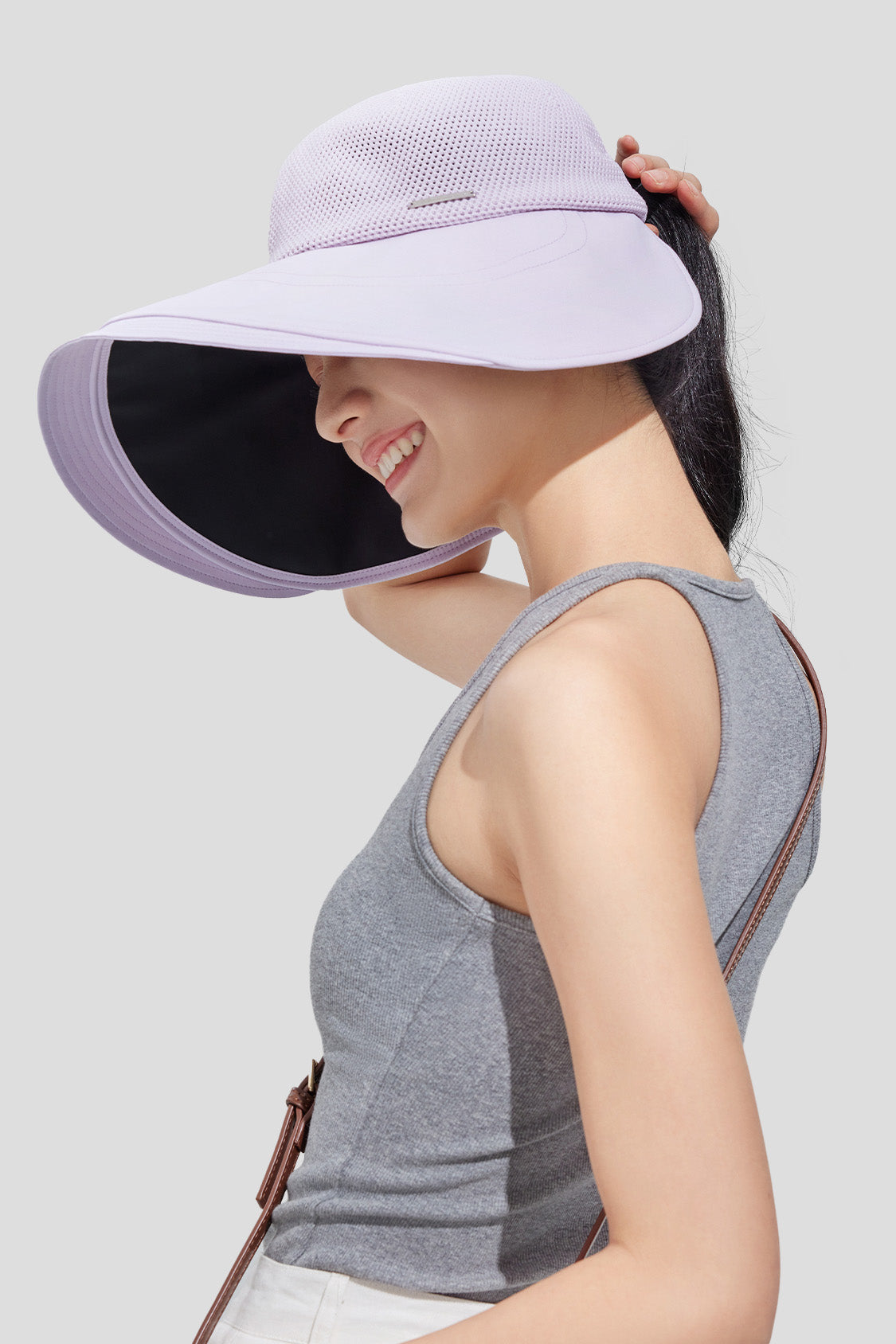 beneunder women's bucket hats ipf50+ #color_milk plum purple