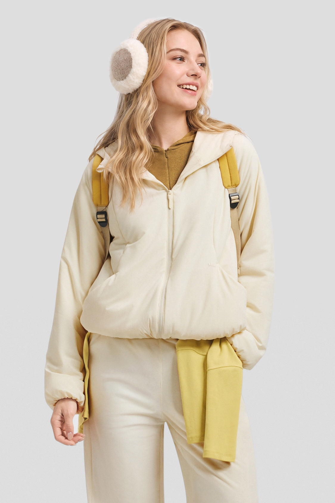 Women's Stretch Hooded Insulated Jacket (Mid Warmth) EF003