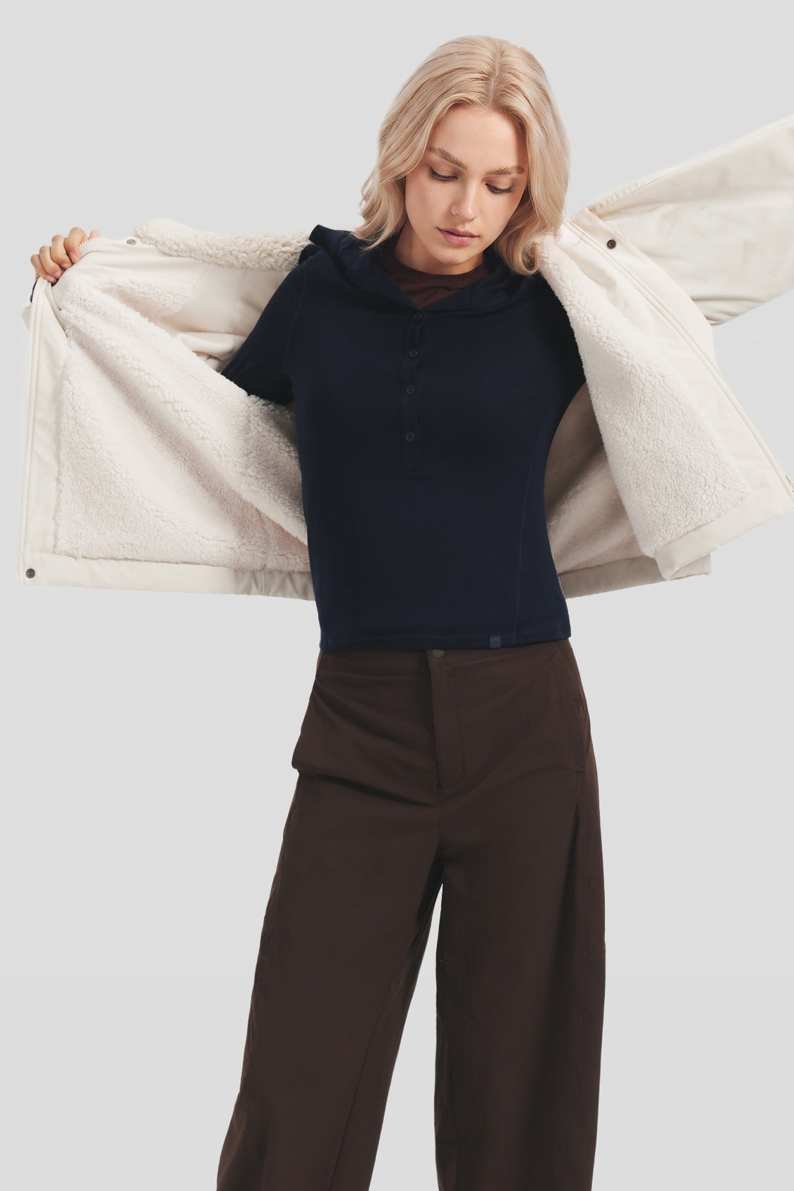 Women's Windproof Micro Fleece Jacket (High Warmth) PM033