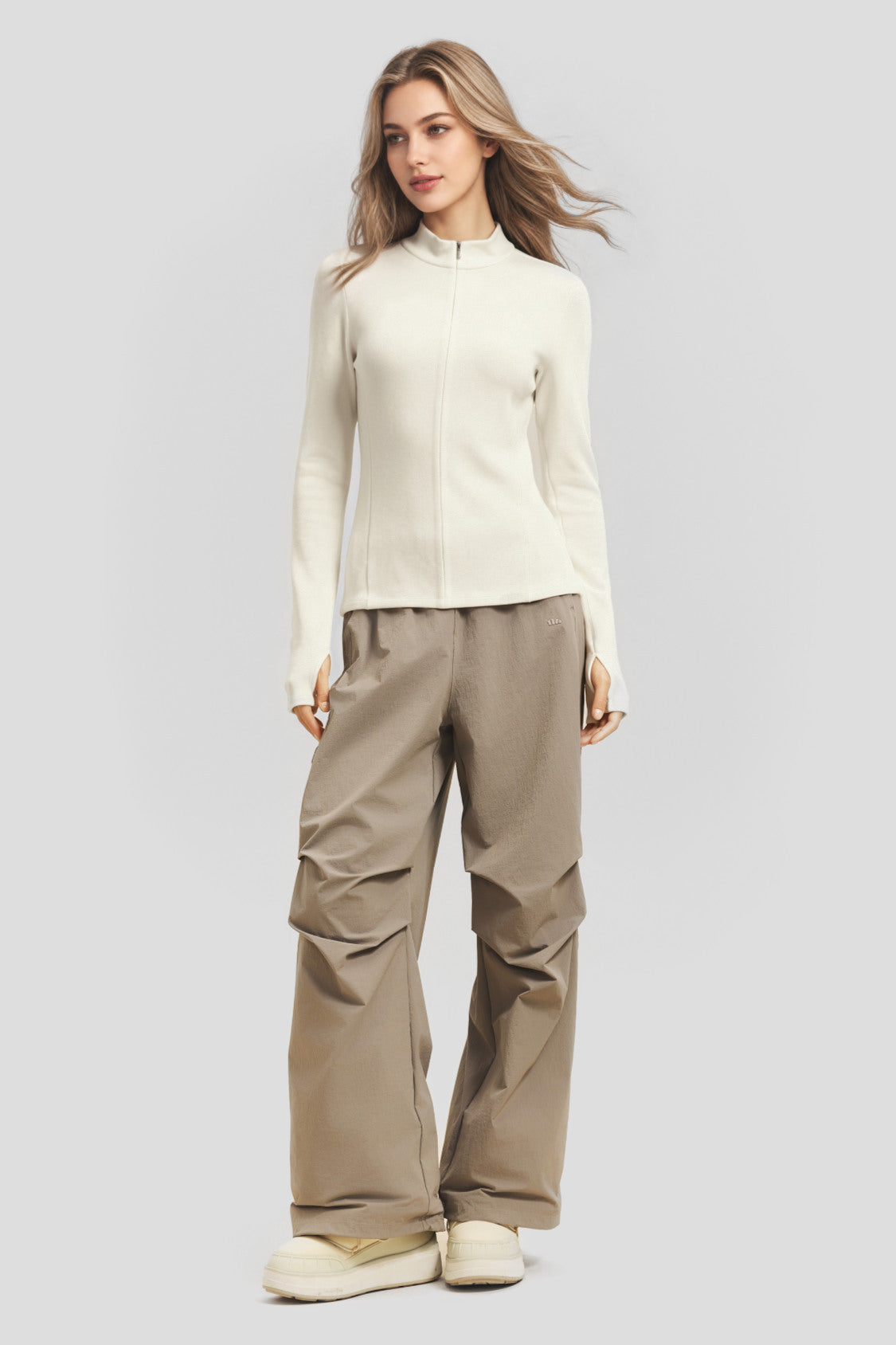 Women's High-Stretch Fleece Half-Zip Base Layer Top PM002/PM006