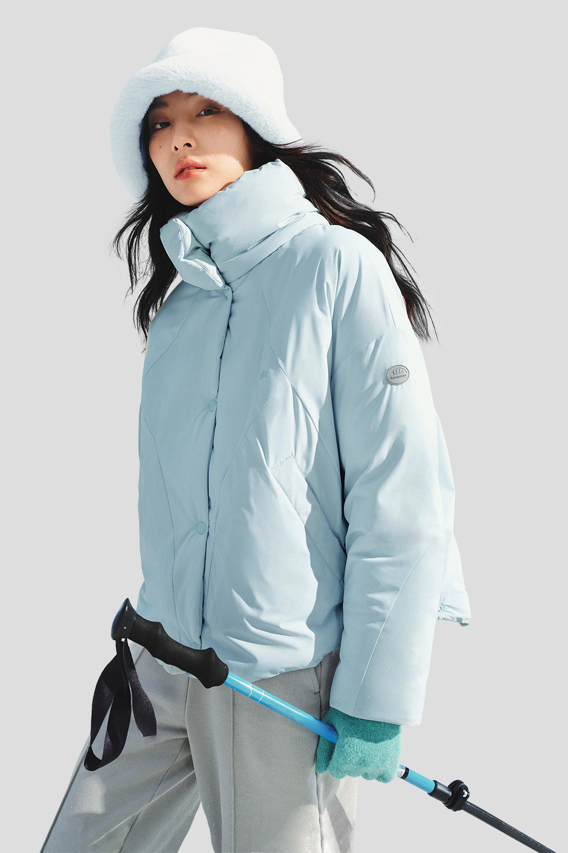 beneunder women's jacket #color_misty blue