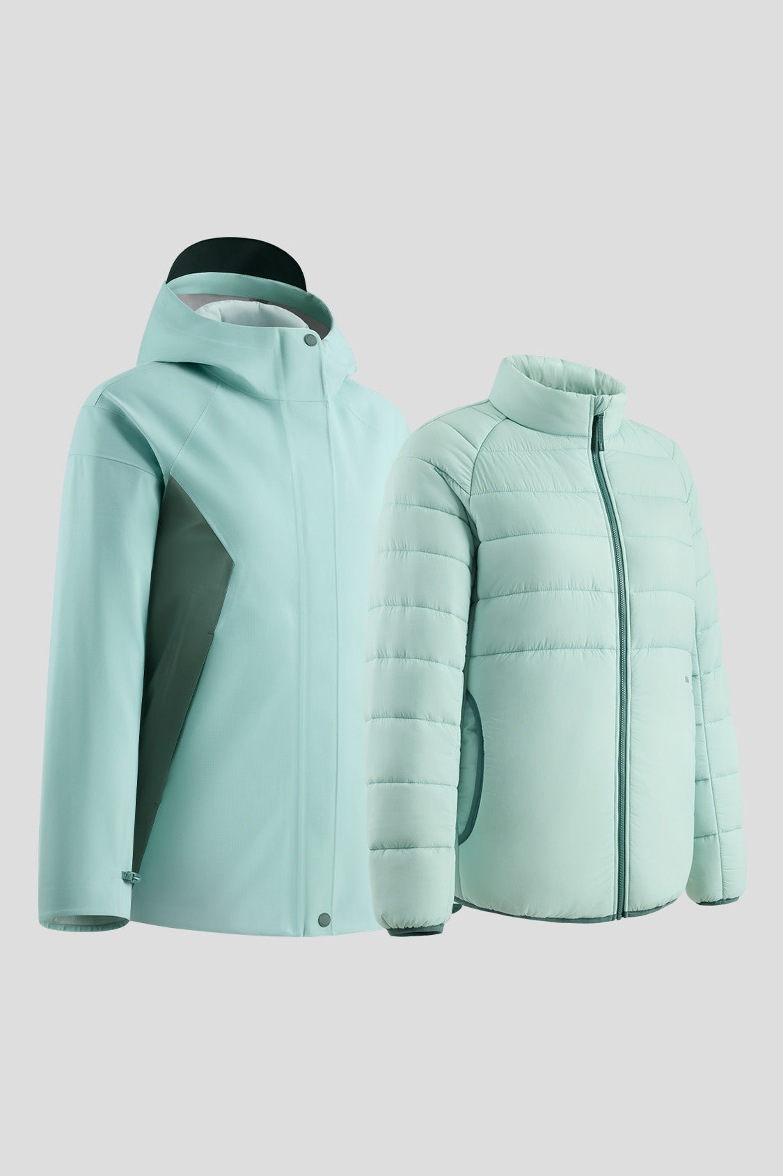 beneunder women's jacket #color_misty isle green