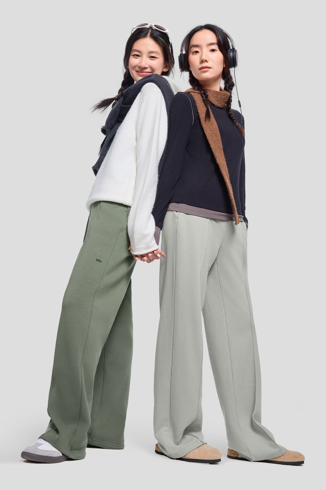 beneunder women's pants #color_moonshadow green