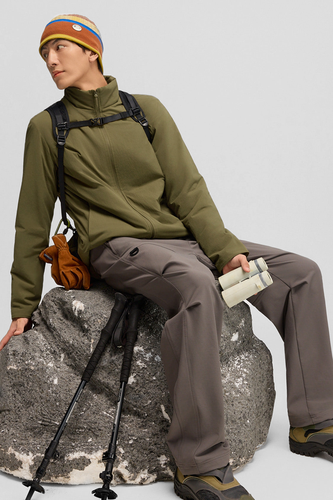 beneunder mens jacket #color_moss green