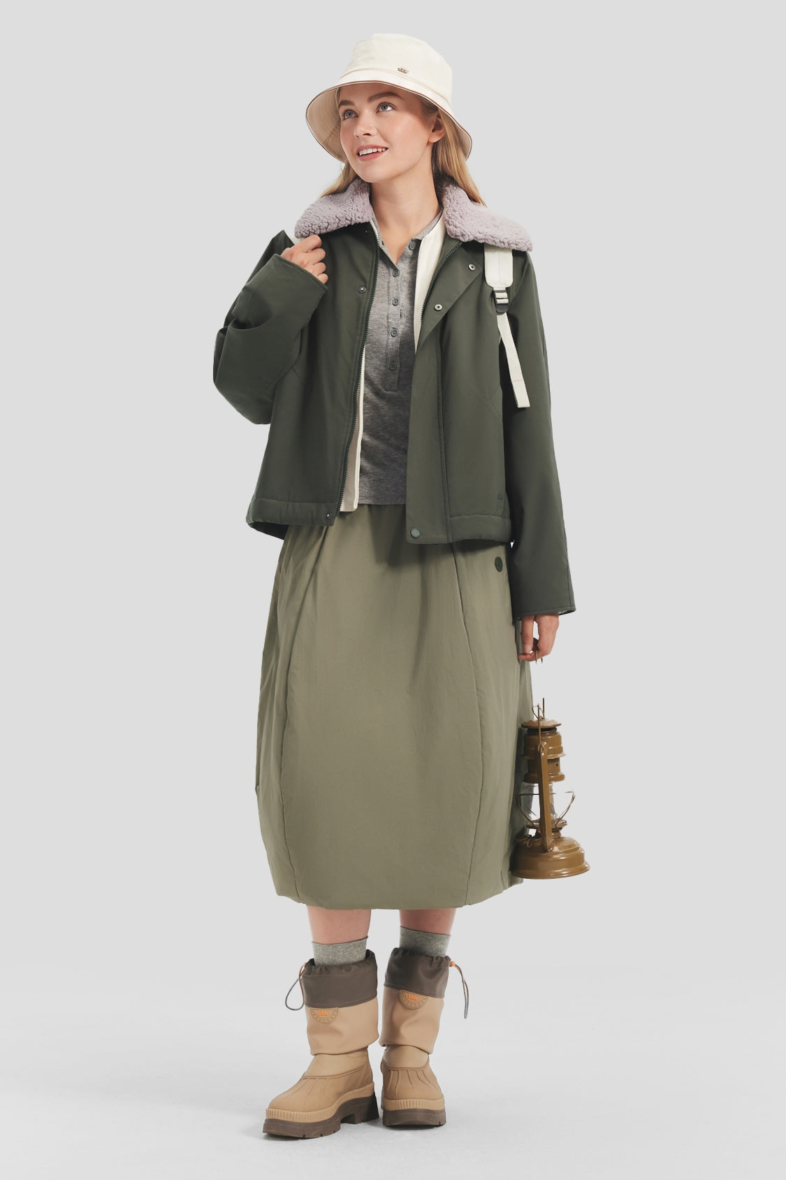 Women's Windproof Micro Fleece Jacket (High Warmth) PM033